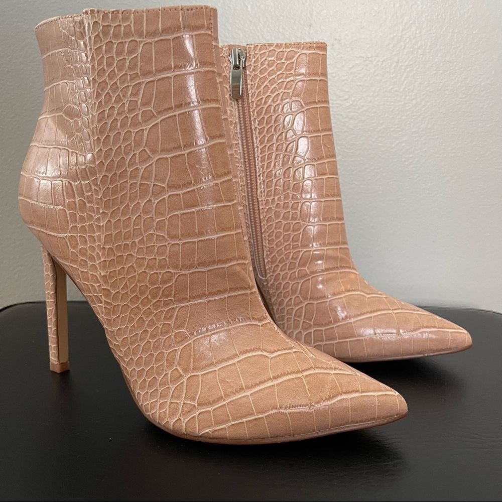 Nine West Leather Animal Print Heel Bootie, Brand New With Box, Never Worn
